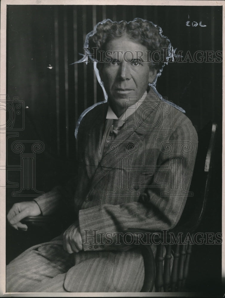 1922 Press Photo Charles James, Single Taxer-Historic Images