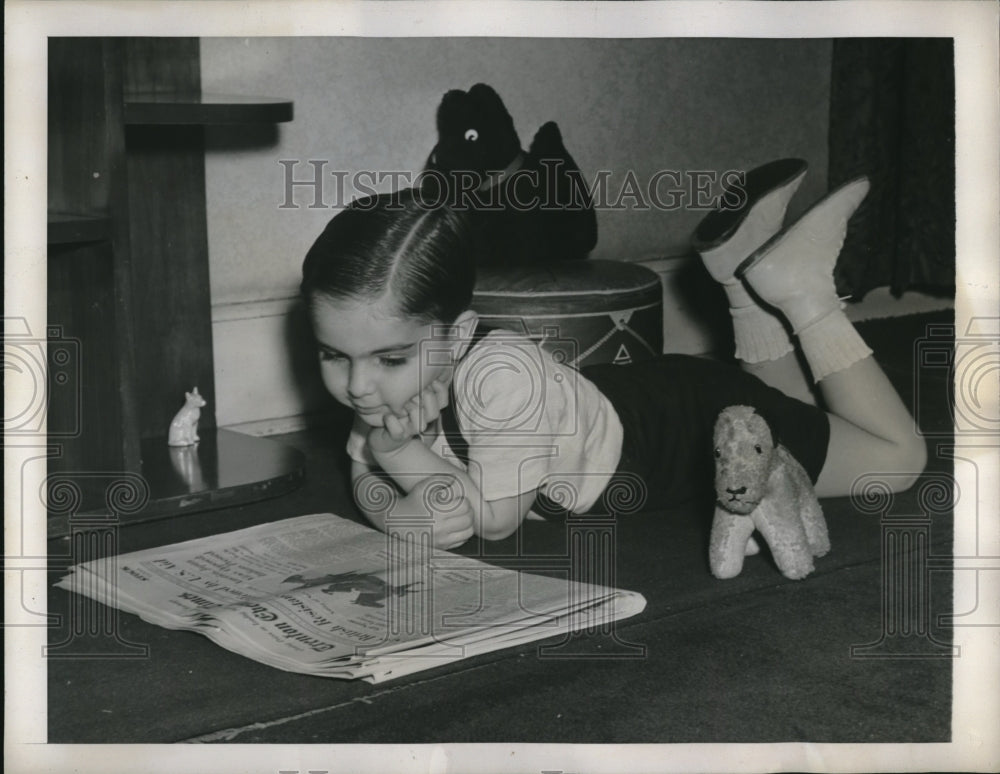 1941 Press Photo Arnold Hopkin at 3 and has an IQ of 190-Historic Images