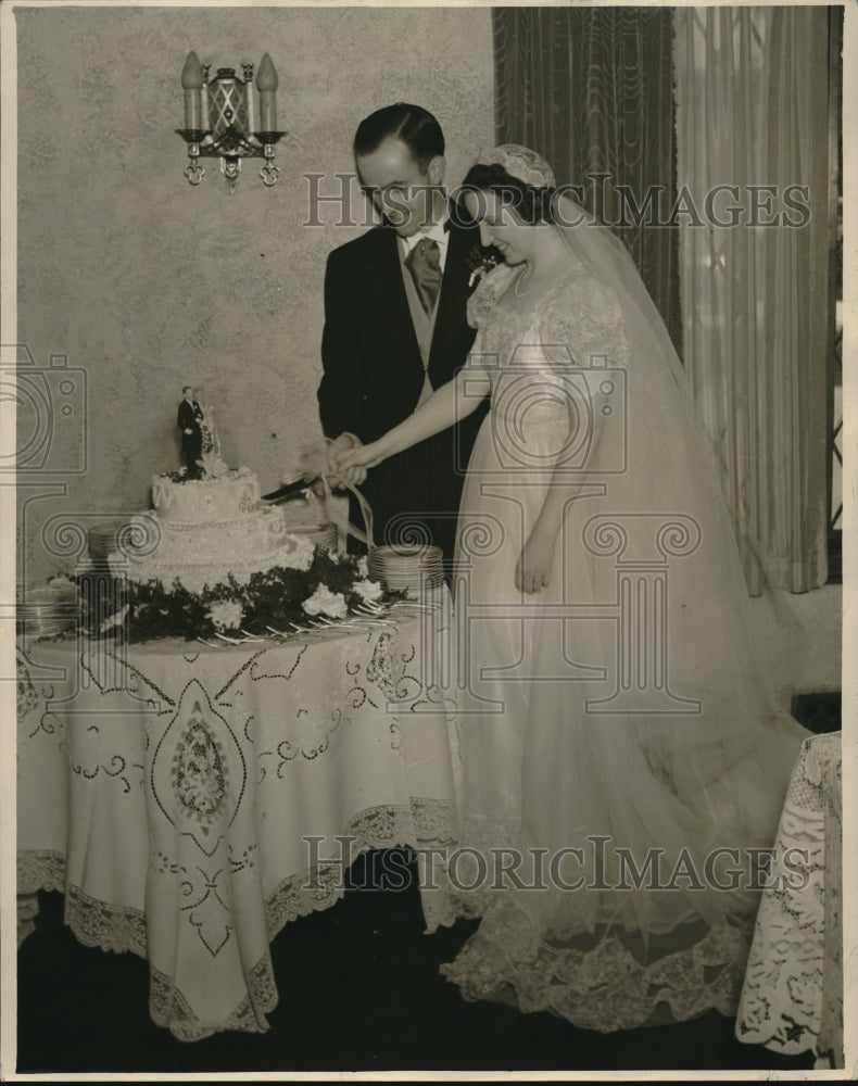 1939 Press Photo Dr. and Mrs. D. J. Dugan at their Wedding Reception-Historic Images