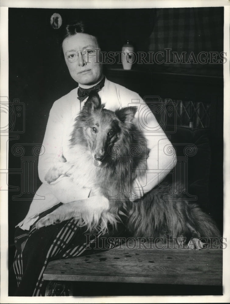 1934 Therea Porter widow of prof Albert Porter of Northwestern Univ - Historic Images