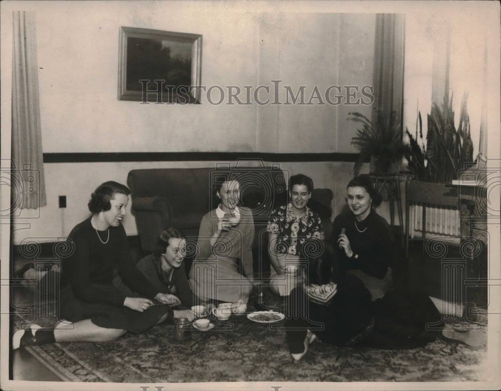 1940 Press Photo Sally Cole, Jeanne Wysor, Patricia Syar, Margaret Platner - Historic Images