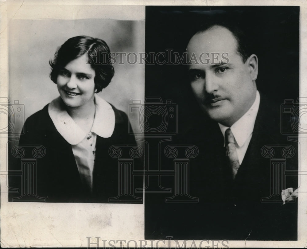 1930 Dr. W B Chapman and nurse Imongene Woodfill - Historic Images