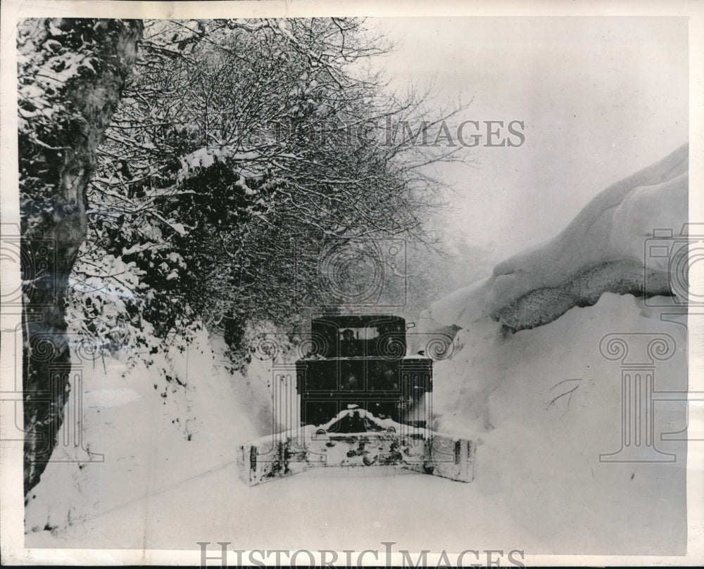 1947 Press Photo Heavy Snow Southern England - Historic Images