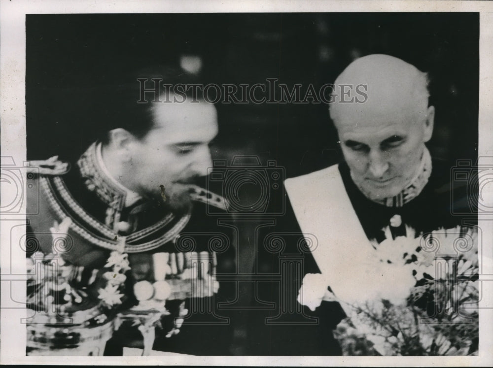 1938 Press Photo Count Grandi, Sir John Simon Banquet - nec10235 - Historic Images