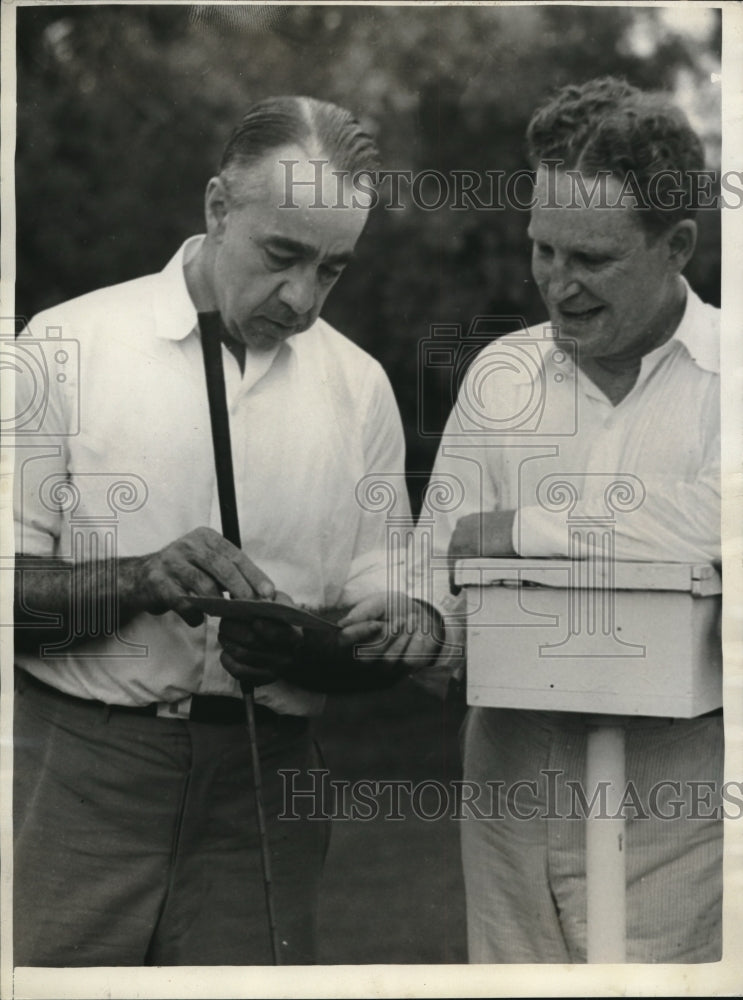 1935 Press Photo Joseph Pew Jr. John M. Hamilton, National chairman - Historic Images