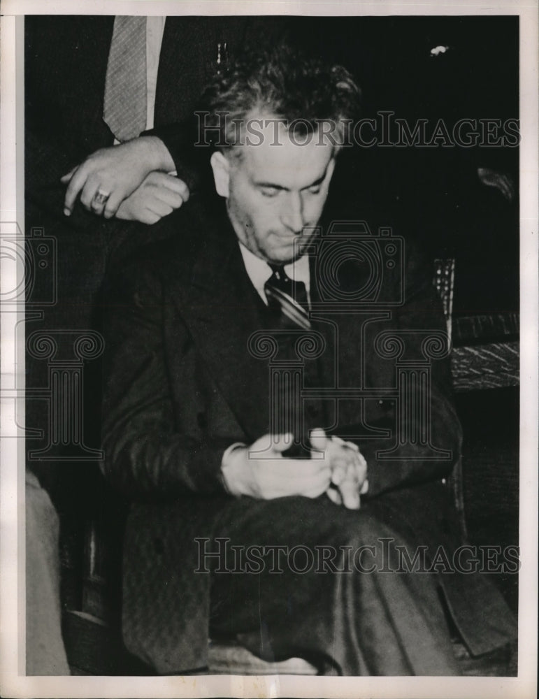 1937 Press Photo Alfred Power Alias Lewis Appeared US Federal Commission - Historic Images