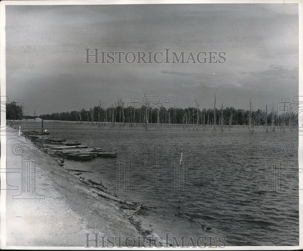 1964 the Storage Lake in Springhill Louisiana - Historic Images