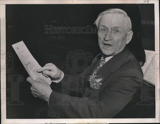 1953 Press Photo Rep. Clare Hoffman - Historic Images