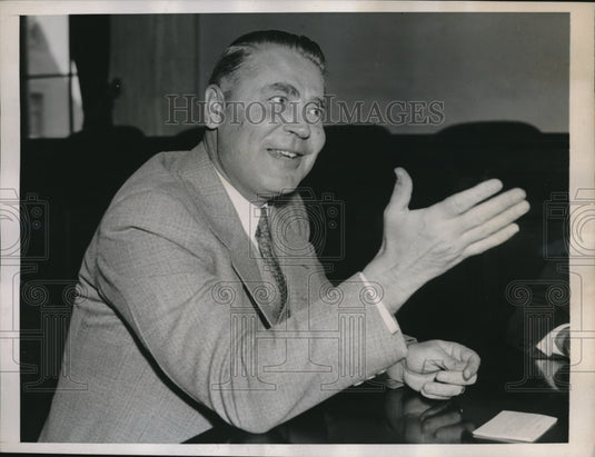 1938 Press Photo FM Beavers, Vice President of the People's Drug Company - Historic Images