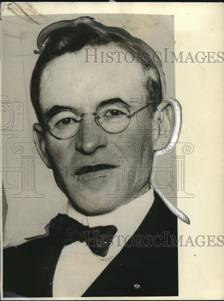 1928 California Judge Fred V. Wood Headshot Habitual Criminal Act - Historic Images