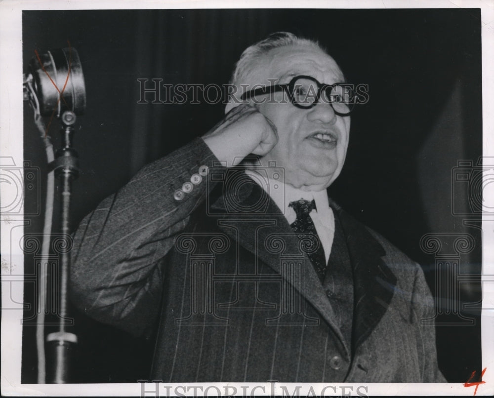 1950 Press Photo Foreign Minister Ernest Bevin during Labor Party in Margate - Historic Images