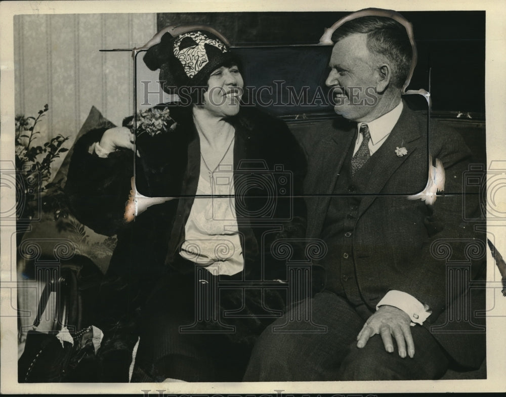 1927 Press Photo George Cambell Carson Marries Mrs. Hersee M. Gross - Historic Images