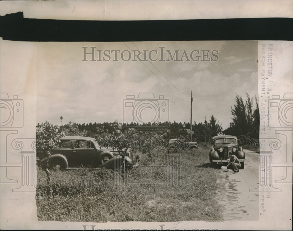 1938 Press Photo View of Scene of Cash Kidnapping - Historic Images