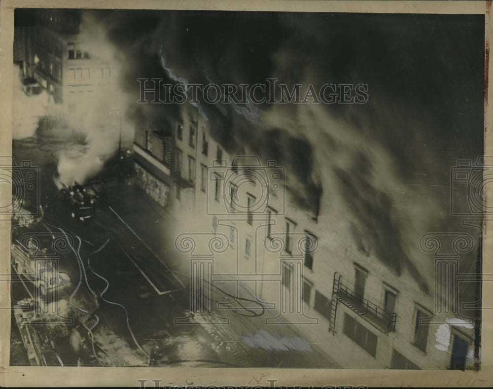 1937 Press Photo Scene of Columbus Fire - Historic Images