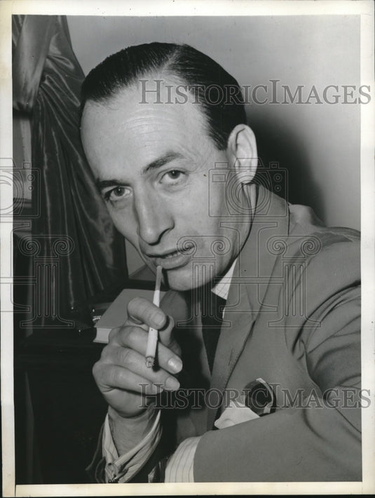 1943 Press Photo Mexico City Race track President Bruno Pagliai - Historic Images
