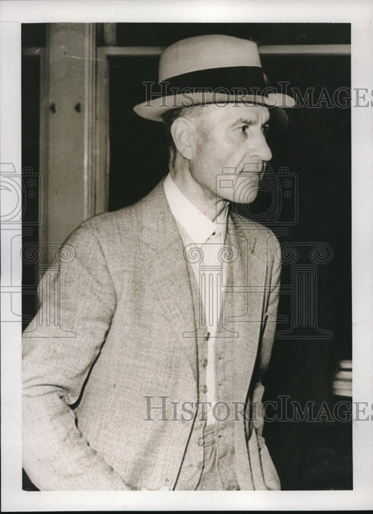 1939 Press Photo Charles Butte San Francisco Club Man wife slaying - Historic Images