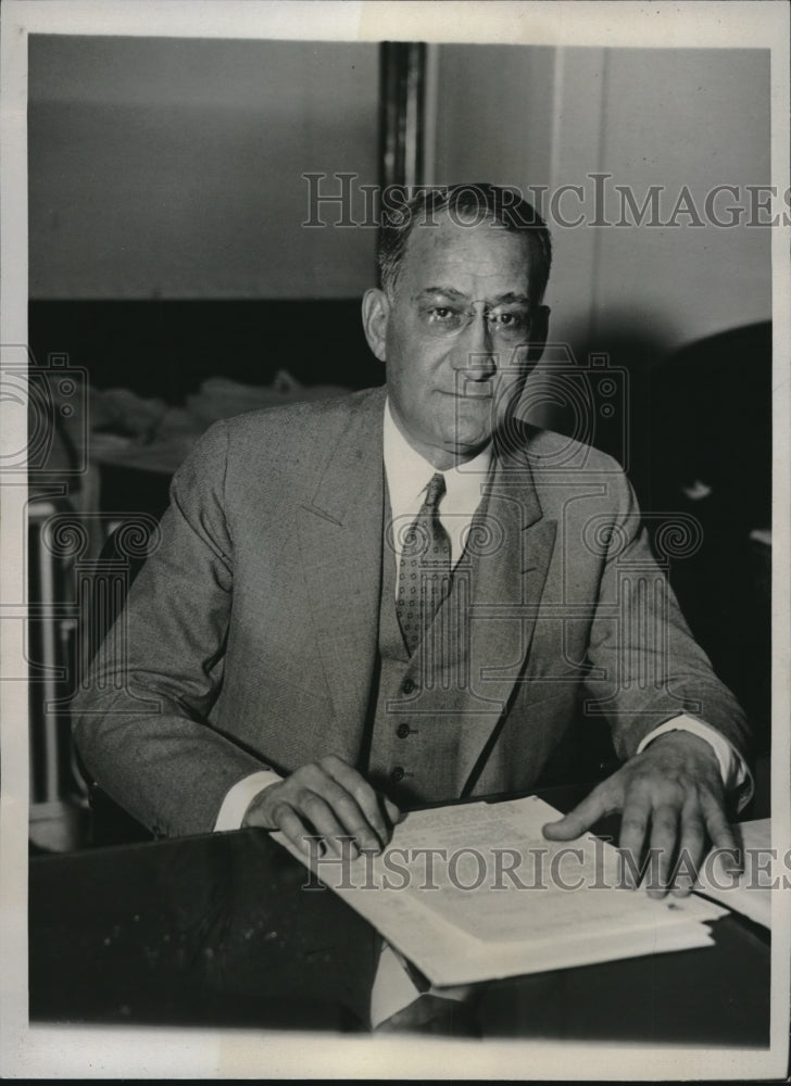 1934 Press Photo Henry F. Wolff Succeeds Grover Whalen as NYC NRA Administrator - Historic Images