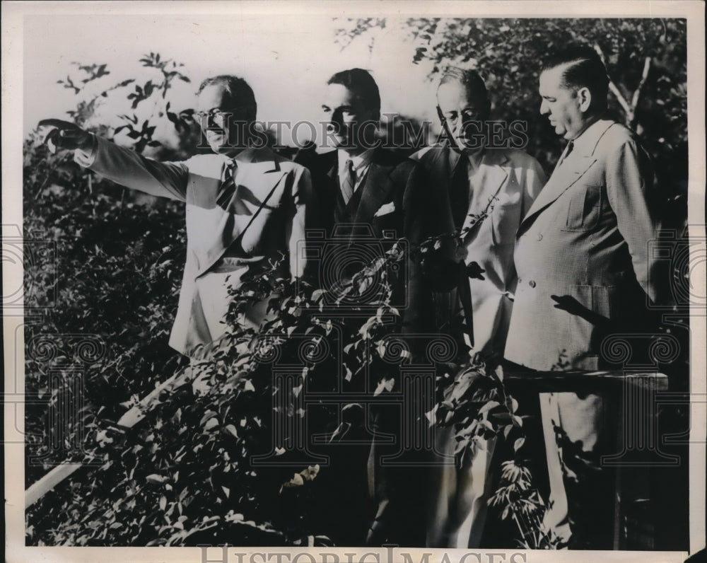 1939 Leonard C. reib, thomas Dewey Hill Blackett Edward Moore - Historic Images