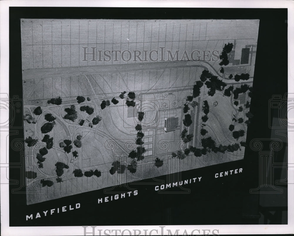 1956 Plans for Mayfield Heights Community Center - Historic Images