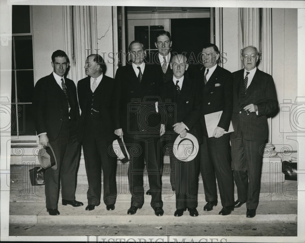 1933 Governors of 5 Western States called at the White House - Historic Images