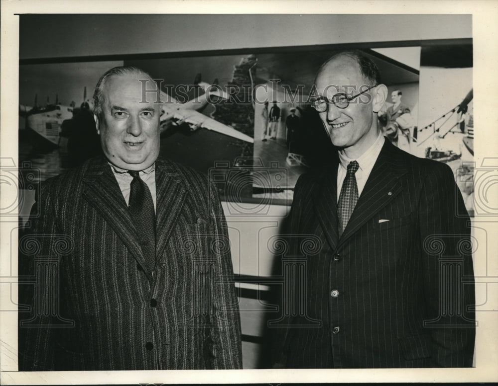 1942 Press Photo Thomas Warren Rotary International &amp; Thomas Young Rotary Britia - Historic Images