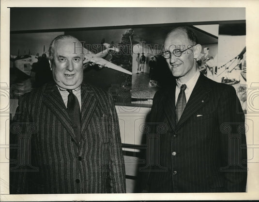 1942 Press Photo Thomas Warren Rotary International & Thomas Young Rotary Britia - Historic Images