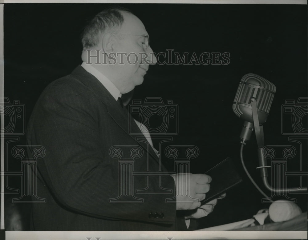 1940 Press Photo Bishop Lynn Waldorf at Methodist Episcopal Church Chiacgo - Historic Images