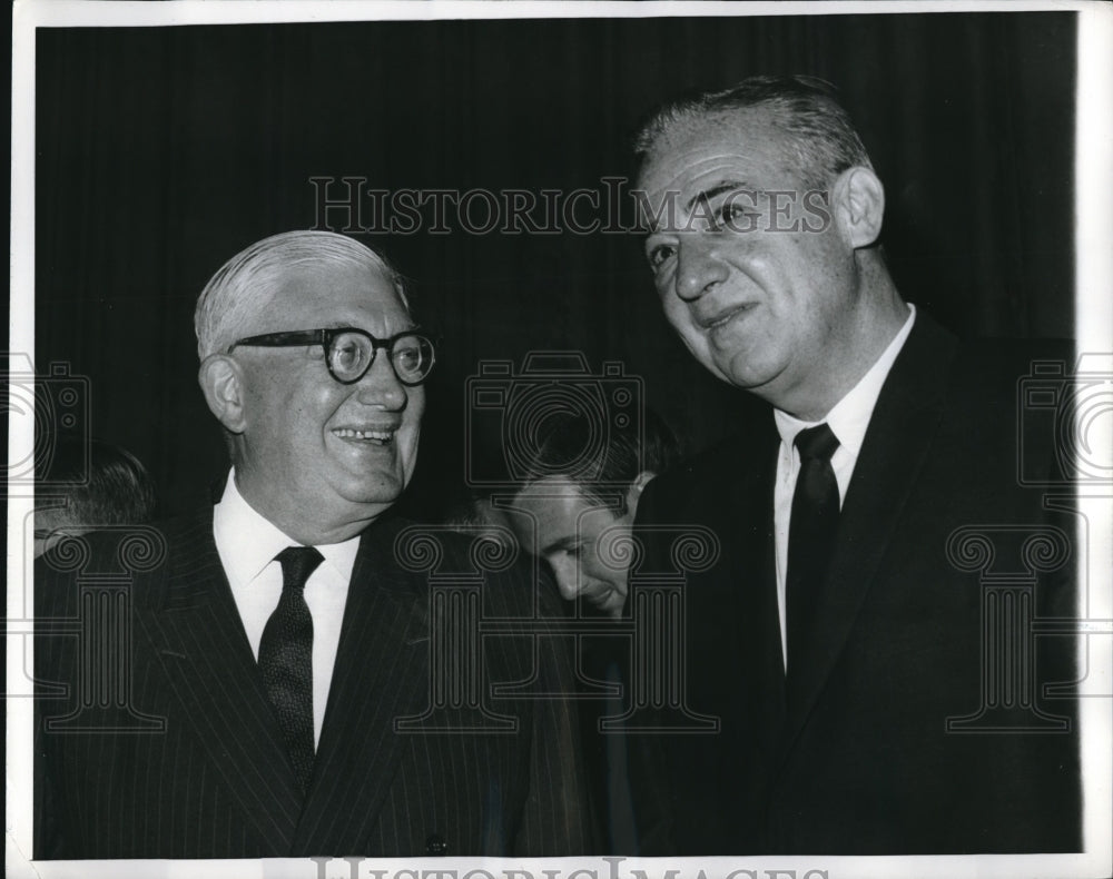 1968 Press Photo Lord Thomson of Fleet British Press Magnate &amp; Mims Thompson - Historic Images