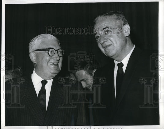 1968 Press Photo Lord Thomson of Fleet British Press Magnate & Mims Thompson - Historic Images