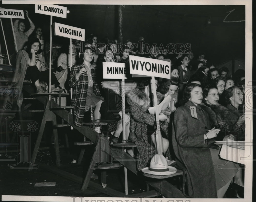 1940 Press Photo Mock-Political Convention at Northwestern University - Historic Images