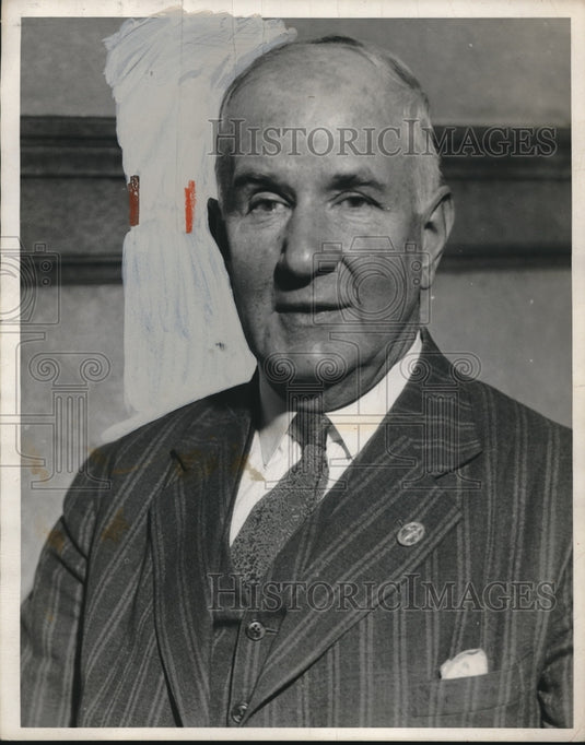 1937 Press Photo J.S. Crider, tres. Dow Chemical Co - Historic Images