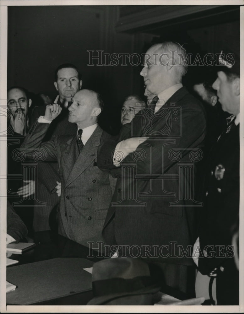 1938 Press Photo American Legion Head Brietkopp Lectures Newark City Commission - Historic Images