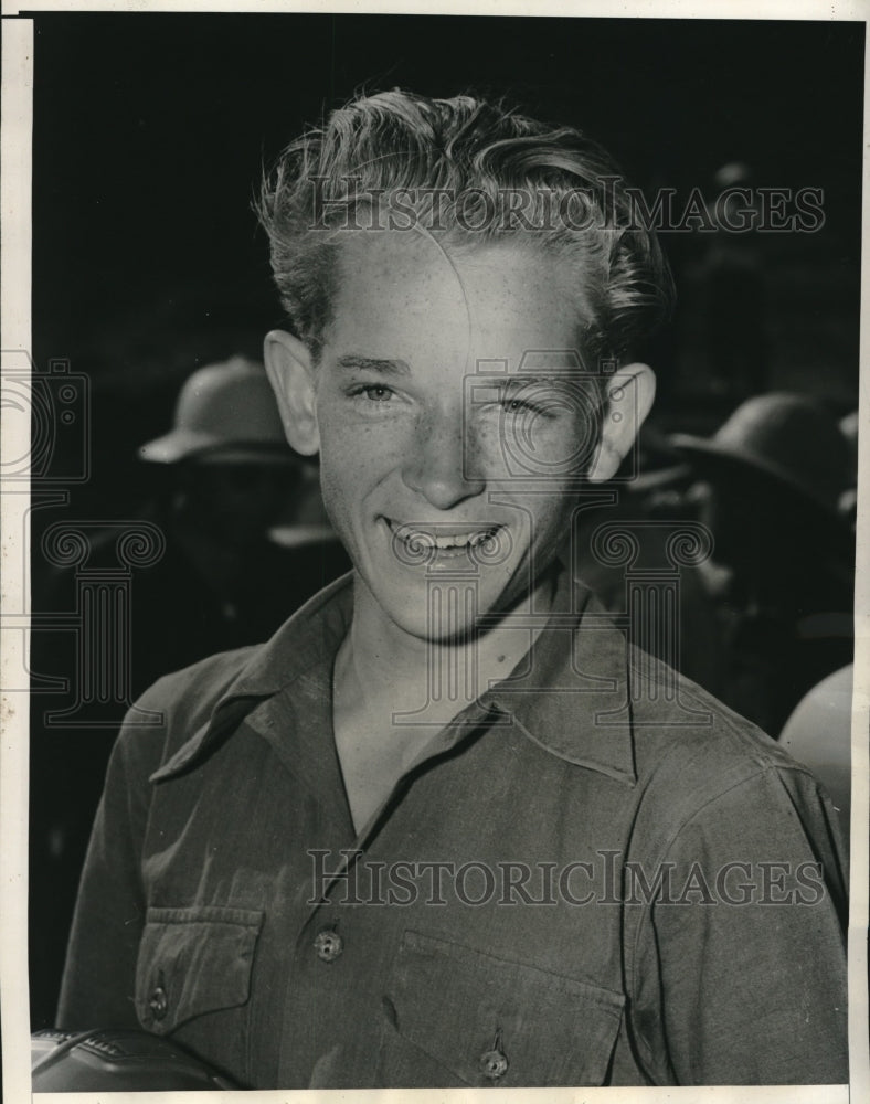 1940 Press Photo Los Angeles Champ Jack Detmers Came From Behind and Surprised - Historic Images