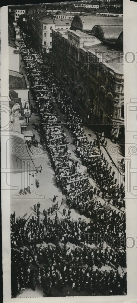 1934 Press Photo May Day Parade in Moscow, Russia - Historic Images