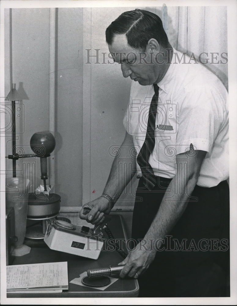 1966 Man with Technical Equipment - Historic Images