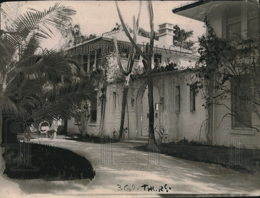 1920 Press Photo Bryan's Home in Florida - Historic Images