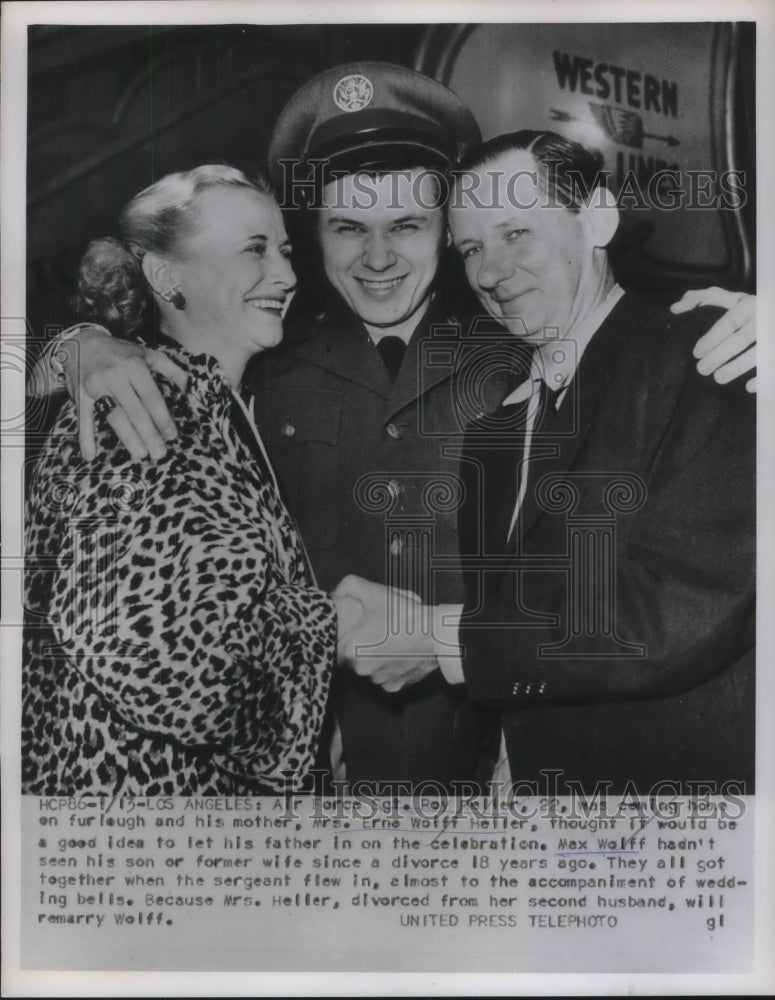 1953 Air Force Sgt Roy Heller came home to reunited divorced parents ...