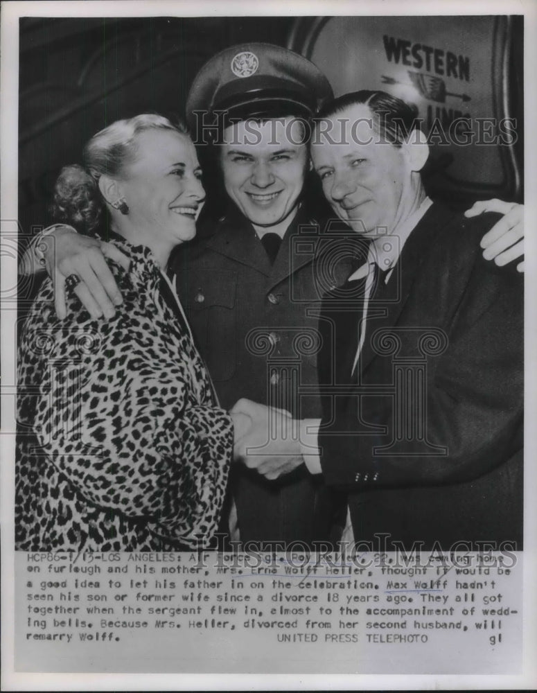 1953 Air Force Sgt Roy Heller came home to reunited divorced parents - Historic Images