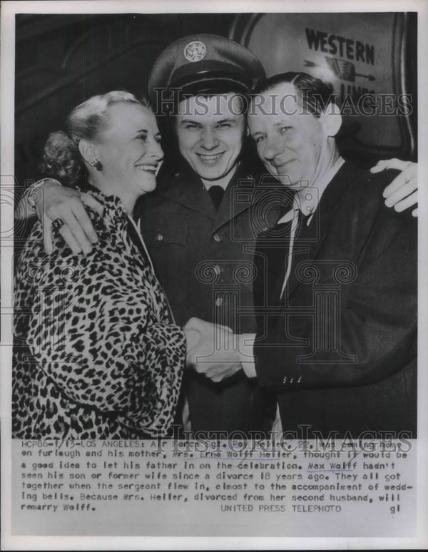 1953 Air Force Sgt Roy Heller came home to reunited divorced parents ...