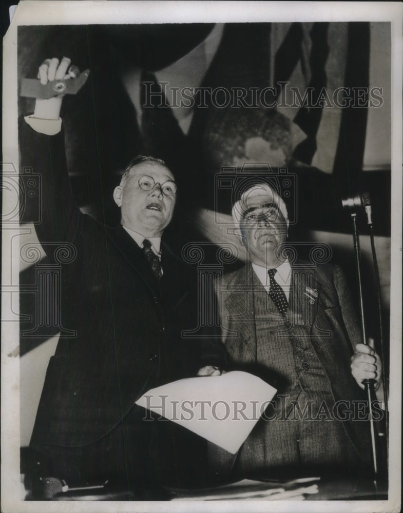 1934 Press Photo William Green Pres of American Federation of Labor Convention - Historic Images