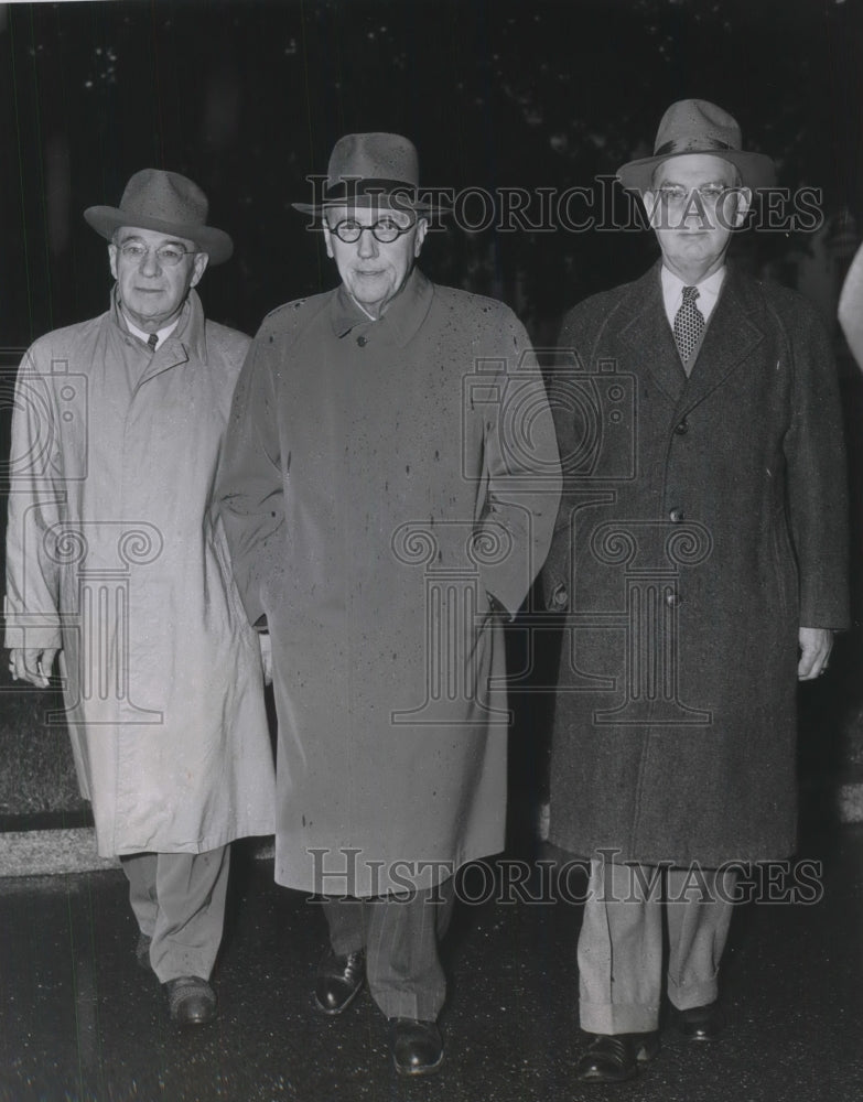 1946 Press Photo W.H. Fraser, I.C. Cashem, C.J. goff Union railroad - Historic Images