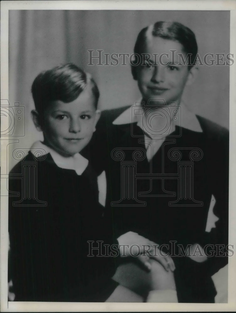 1959 Press Photo Peter and Constantin, children of V. C. Georgescu - nec13809 - Historic Images