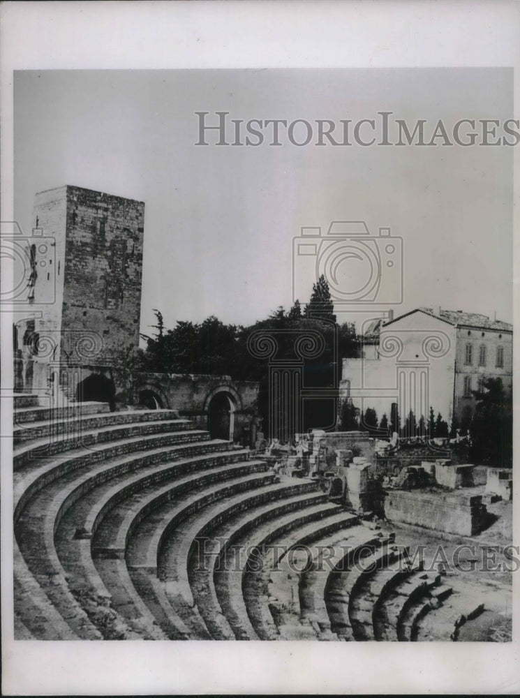 1937 Press Photo Ancient Amphitheater in Arles - Historic Images