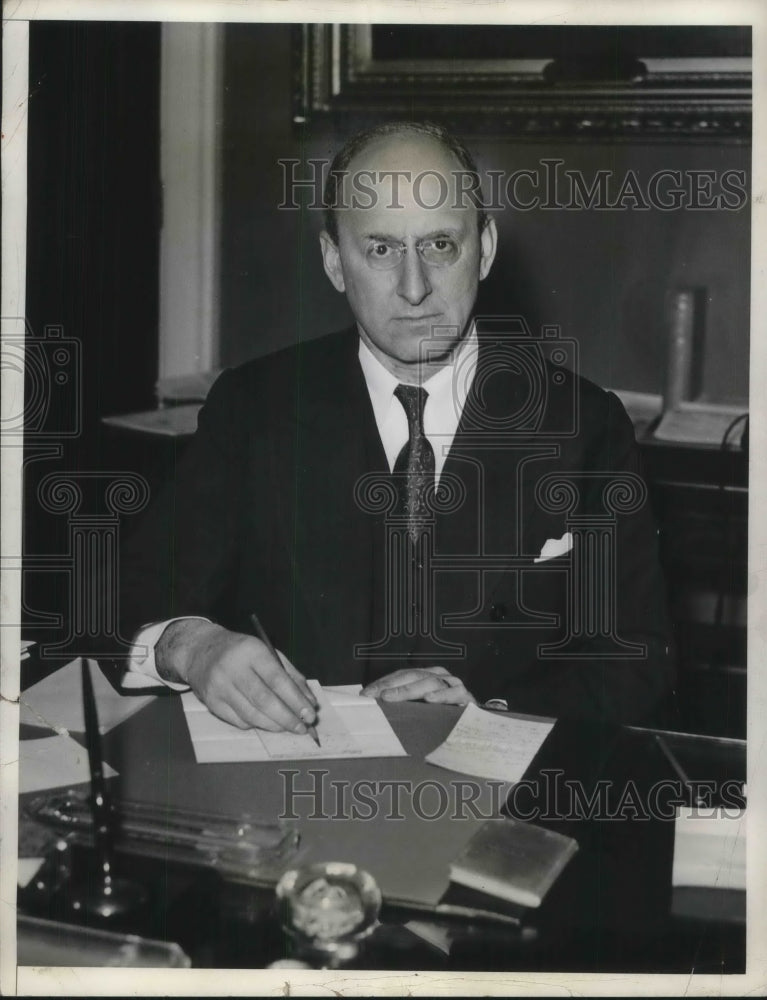 1934 Press Photo Henry Morgenthau Jr. appointed Secy of the Treasury - Historic Images