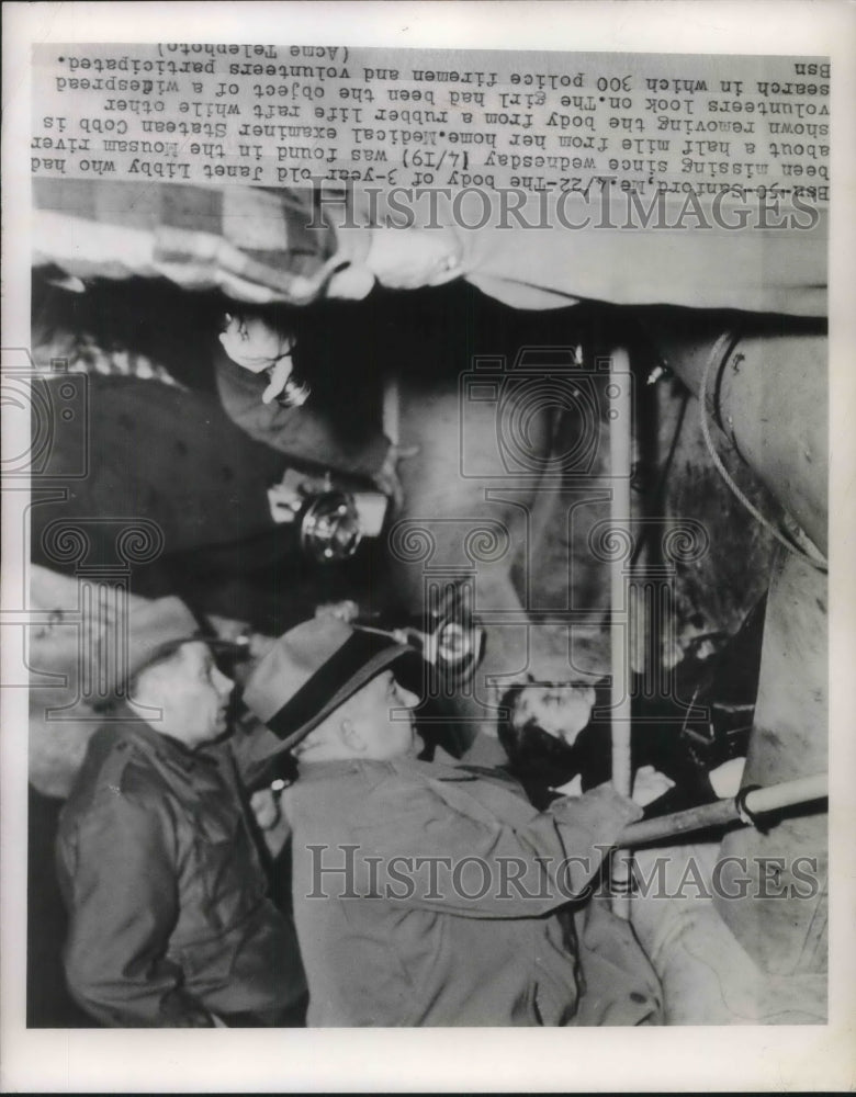 1950 Janet Libby Age 3 Missing 3 Days Her Body Found At Mousam River - Historic Images