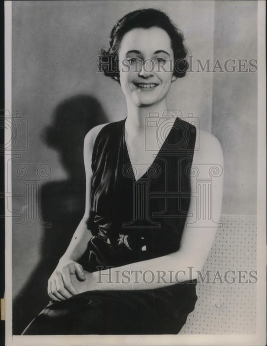 1935 Press Photo Mary Frances Heekin, Miss St. Mary at St. Mary's College - Historic Images