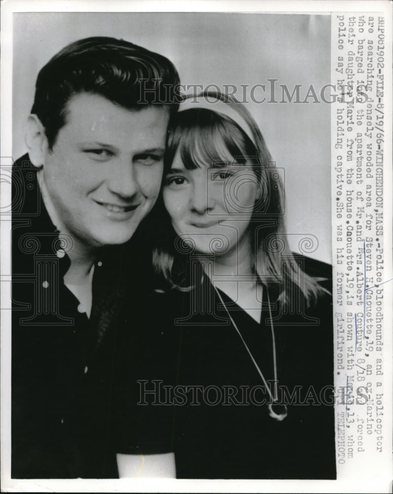 1966 Press Photo Steven Caouette and Marie Couture, Former Girlfriend - Historic Images