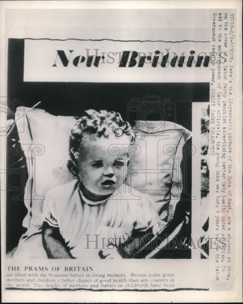 1948 Duke of Kent on cover of Labor party pamphlet - Historic Images