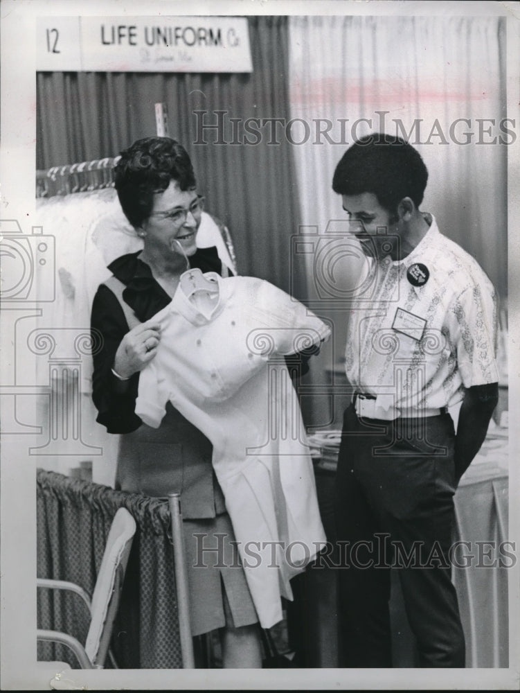 Press Photo Amelia M. Mills, Charles Hull, Jr. - Historic Images