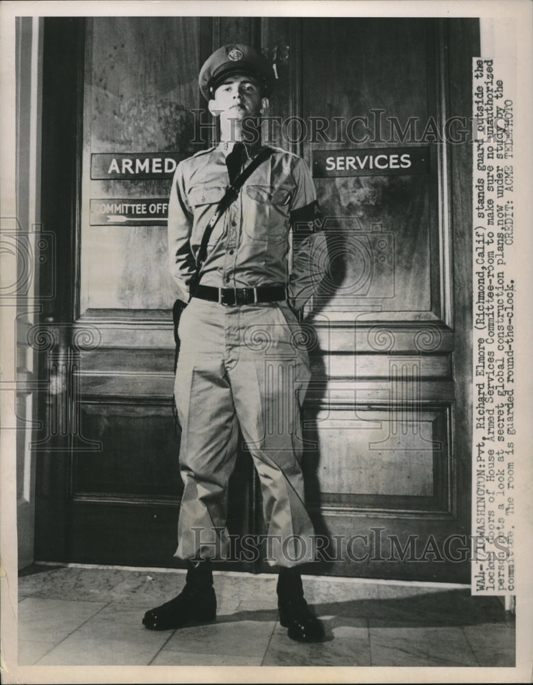 1951 Press Photo Richard Elmore House Armed Serivces Committee - Historic Images